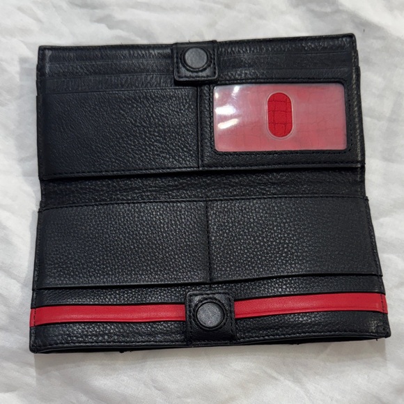 Hammitt black leather with gold accents wallet - Picture 3 of 5